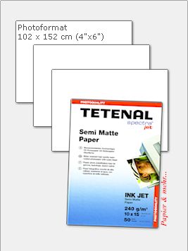 50 Blatt TETENAL Semi Matte Paper 240 g DIN A 6