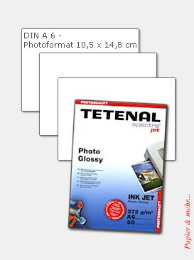 50 Blatt TETENAL Photo Glossy Paper 272 g DIN A 6