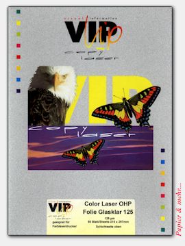 50 Color Laser-Folien DIN A 4 125 mue