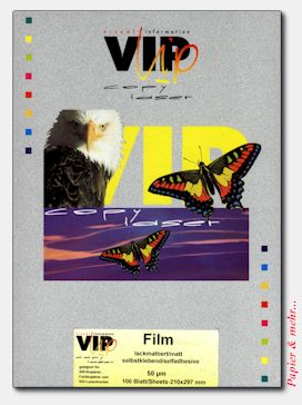 100 selbstklebende Laser- und Kopierfolien, DIN A 4, lackmattiert