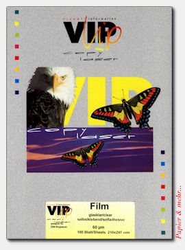 selbstklebende Laser- und Kopierfolien 